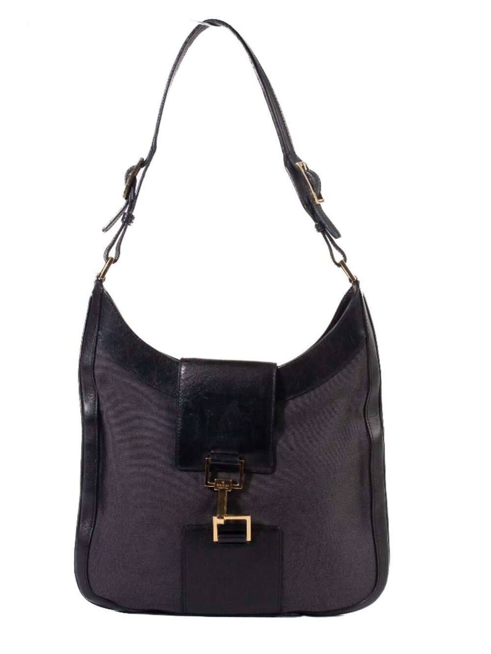 Authentic Vintage Gucci Jackie O Black Hobo Handbag